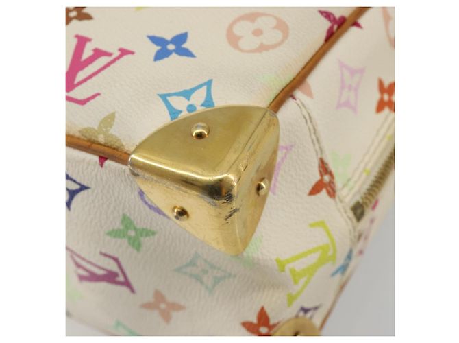 LOUIS VUITTON Borsa Monogram Multicolor Trouville Bianca M92663 LV Auth 189689 Bianco - vista 10