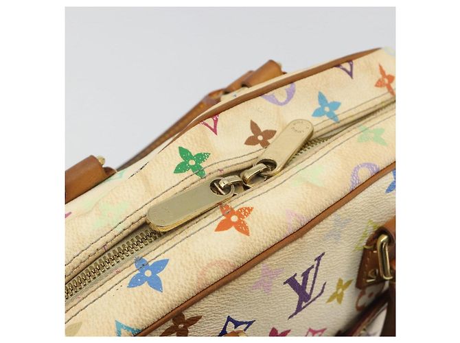 LOUIS VUITTON Borsa Monogram Multicolor Trouville Bianca M92663 LV Auth 189689 Bianco - vista 15