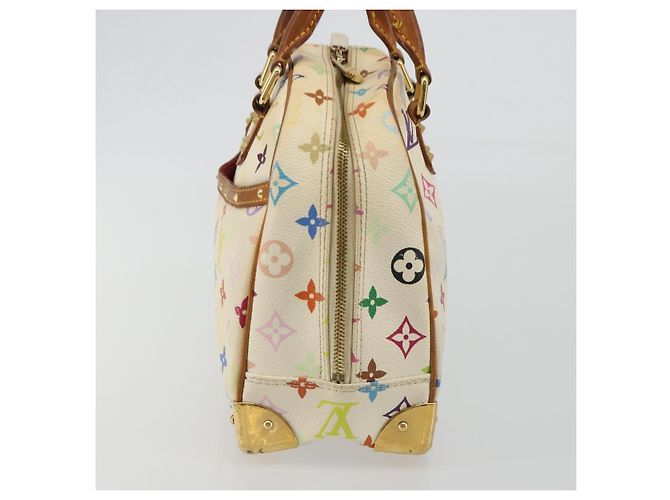 LOUIS VUITTON Borsa Monogram Multicolor Trouville Bianca M92663 LV Auth 189689 Bianco - vista 4