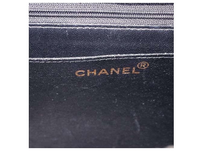 CHANEL Matelasse Chain Shoulder Bag Velor Black CC Auth 189792A Nero - vista 19