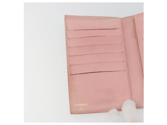 CHANEL Long Wallet Caviar Leder Roségold CC Authentisch ar13987A Pink Golden - Ansicht 15