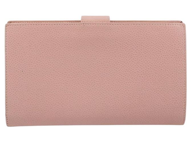 CHANEL Long Wallet Caviar Leder Roségold CC Authentisch ar13987A Pink Golden - Ansicht 3