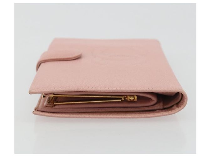 CHANEL Long Wallet Caviar Leder Roségold CC Authentisch ar13987A Pink Golden - Ansicht 5