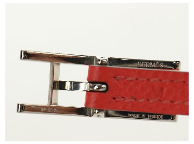 Hermès HERMES Appi 3 Armband Leder Orange Authentisch 187889M - Ansicht 10