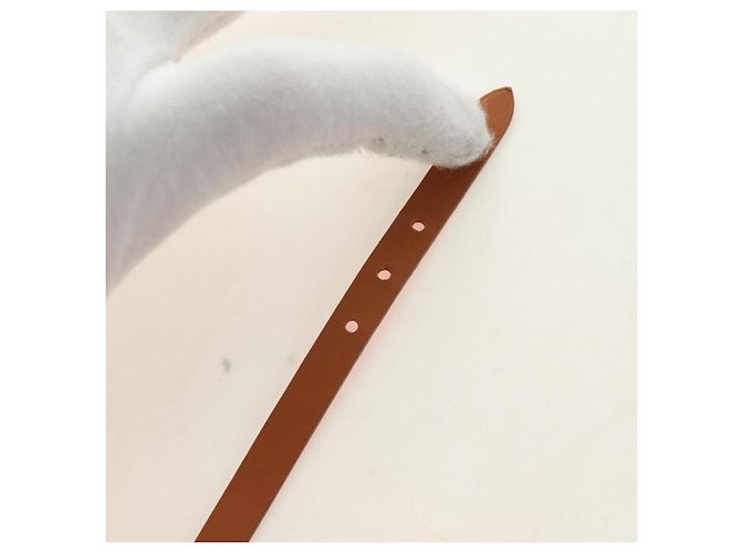 Hermès HERMES Appi 3 Armband Leder Orange Authentisch 187889M - Ansicht 7
