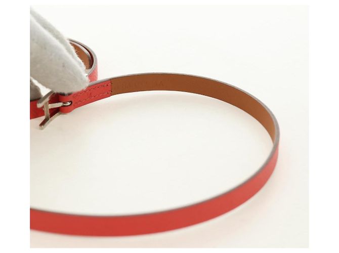 Hermès HERMES Appi 3 Armband Leder Orange Authentisch 187889M - Ansicht 9