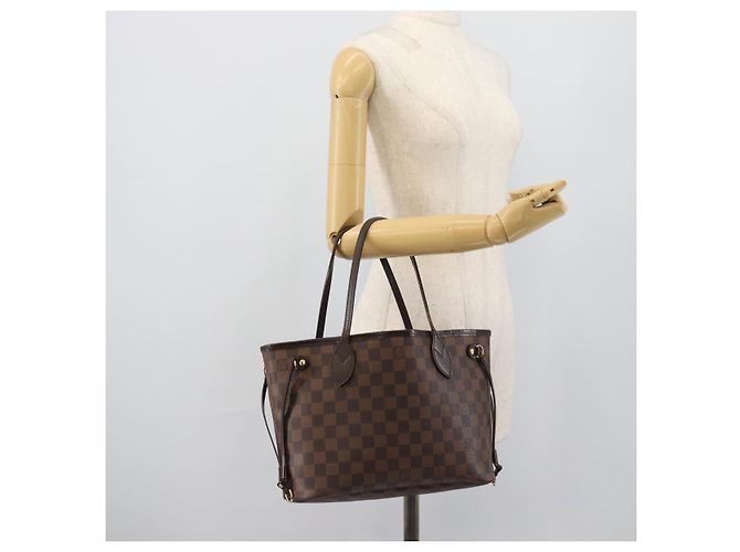 LOUIS VUITTON Damier Ebene Neverfull PM Tote Bag N51109 LV Auth 189833 - Ansicht 23