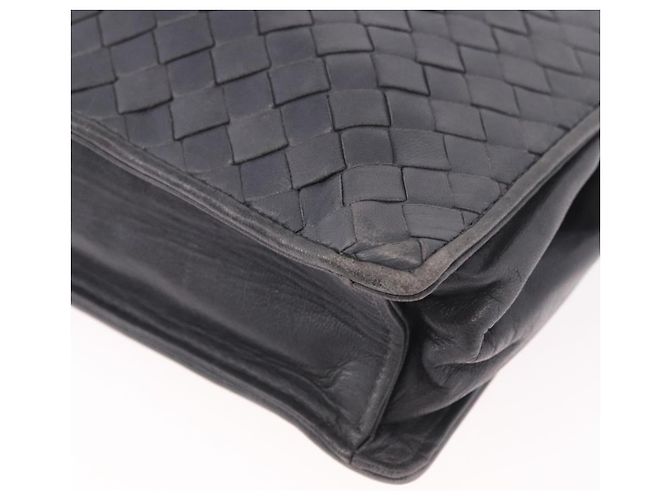 Borsa a Spalla BOTTEGA VENETA INTRECCIATO Pelle Grigia Auth 190565 - vista 11