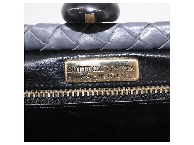 Borsa a Spalla BOTTEGA VENETA INTRECCIATO Pelle Grigia Auth 190565 - vista 15