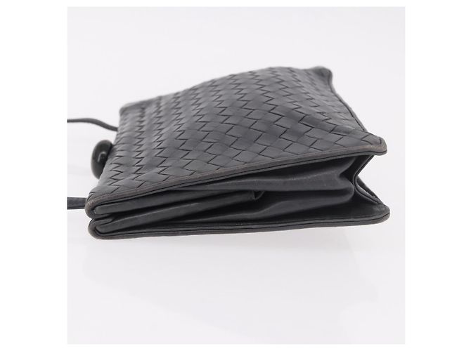 Borsa a Spalla BOTTEGA VENETA INTRECCIATO Pelle Grigia Auth 190565 - vista 5