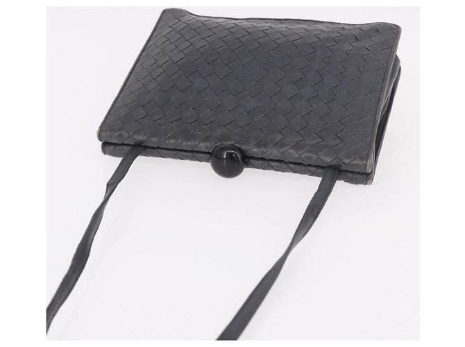 Borsa a Spalla BOTTEGA VENETA INTRECCIATO Pelle Grigia Auth 190565 - vista 6