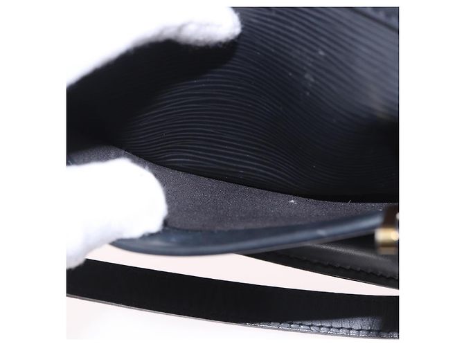 Borsa LOUIS VUITTON Epi Danura PM 2way Nera M58912 LV Auth 189742A Nero - vista 23