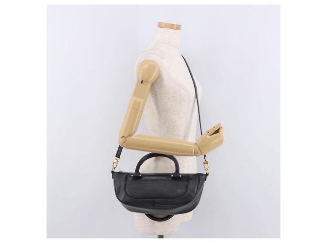 Borsa LOUIS VUITTON Epi Danura PM 2way Nera M58912 LV Auth 189742A Nero - vista 25