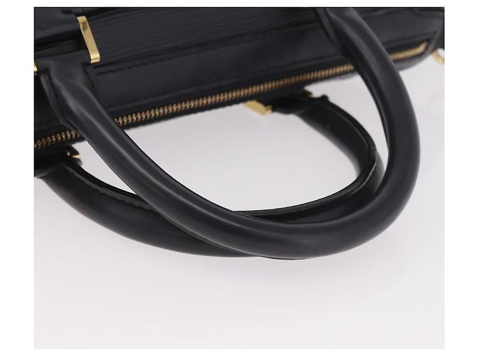 Borsa LOUIS VUITTON Epi Danura PM 2way Nera M58912 LV Auth 189742A Nero - vista 7
