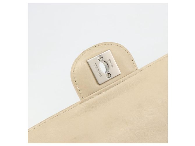 CHANEL Nuevo bolso de hombro Travel Line en lona beige con cadena plateada CC Auténtico ar14011SAV - vista 16