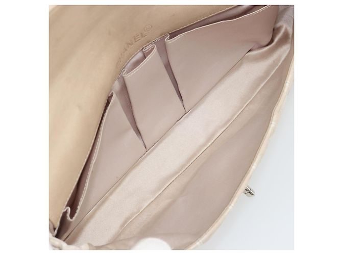 CHANEL Nuevo bolso de hombro Travel Line en lona beige con cadena plateada CC Auténtico ar14011SAV - vista 18