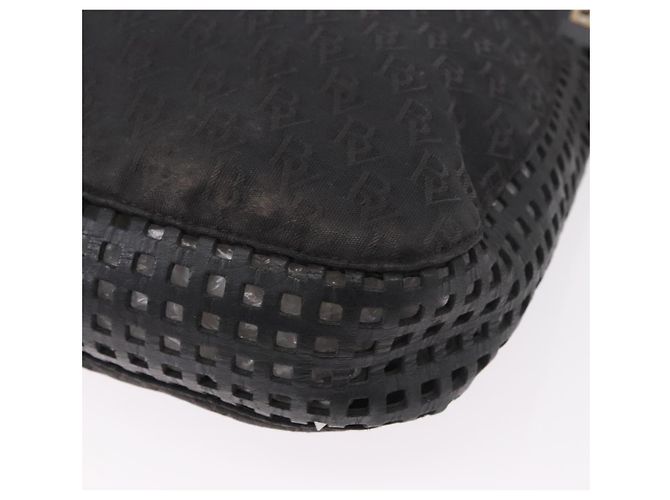 Borsa a Spalla BOTTEGA VENETA in tela Nero Oro Auth bs35947 D'oro - vista 11