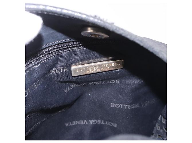 Borsa a Spalla BOTTEGA VENETA in tela Nero Oro Auth bs35947 D'oro - vista 15