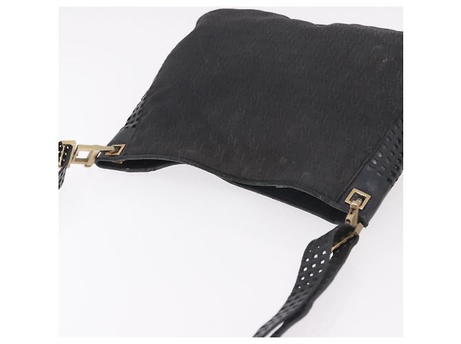 Borsa a Spalla BOTTEGA VENETA in tela Nero Oro Auth bs35947 D'oro - vista 6