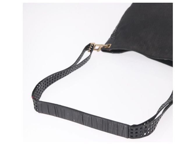 Borsa a Spalla BOTTEGA VENETA in tela Nero Oro Auth bs35947 D'oro - vista 7