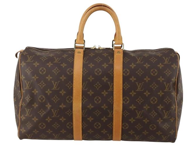 LOUIS VUITTON Bolso Boston Monogram Keepall 45 M41428 LV Auth 188877 Monograma - vista 2