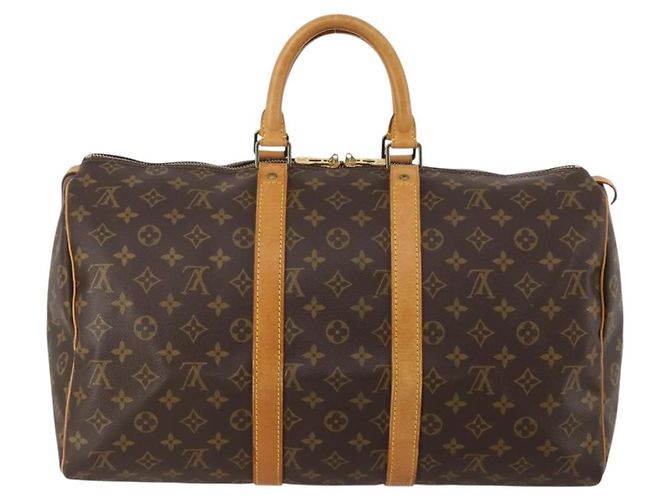 LOUIS VUITTON Bolso Boston Monogram Keepall 45 M41428 LV Auth 188877 Monograma - vista 3