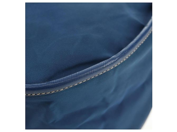 Borsa a Spalla PRADA Nylon 2way Blu Oro Auth 189145V D'oro - vista 18