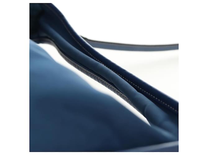Borsa a Spalla PRADA Nylon 2way Blu Oro Auth 189145V D'oro - vista 9