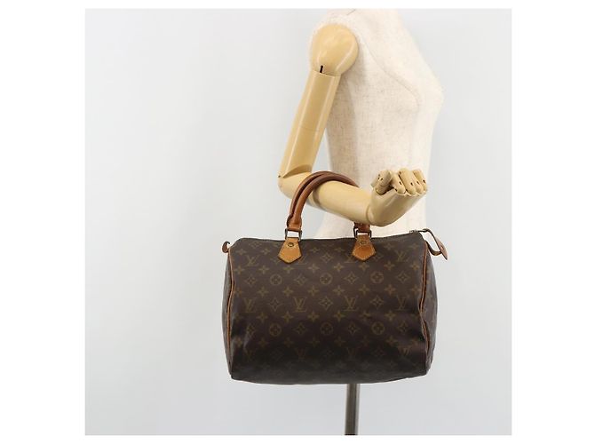 LOUIS VUITTON Borsa Monogram Speedy 30 M41526 LV Auth 189273 Monogramma - vista 22
