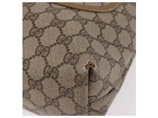 Borsa Tote GUCCI GG Supreme Web Sherry Line PVC Beige 39 02 003 Auth 187861 - vista 11