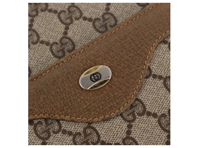 Borsa Tote GUCCI GG Supreme Web Sherry Line PVC Beige 39 02 003 Auth 187861 - vista 14