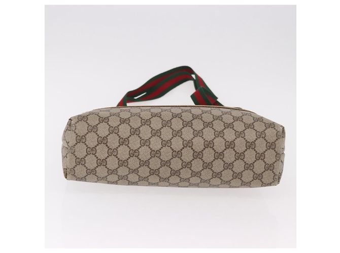 Borsa Tote GUCCI GG Supreme Web Sherry Line PVC Beige 39 02 003 Auth 187861 - vista 9