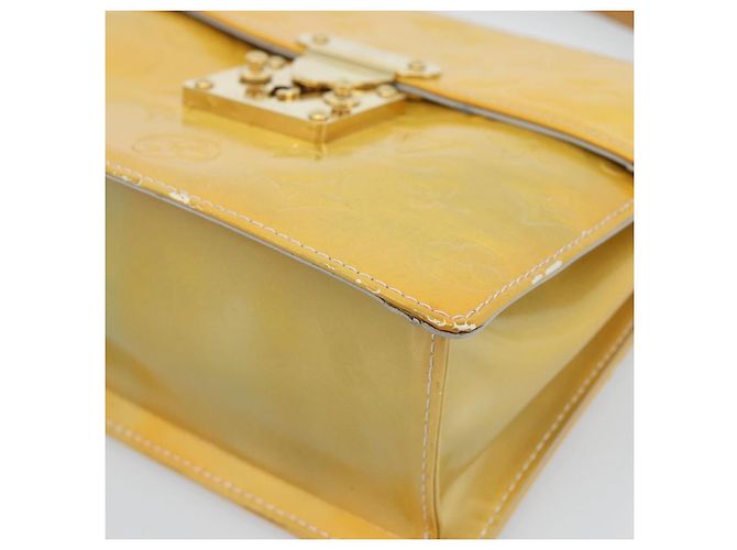 LOUIS VUITTON Monogram Vernis Spring street Hand Bag Gris M91029 LV Auth 189637 Grigio - vista 10