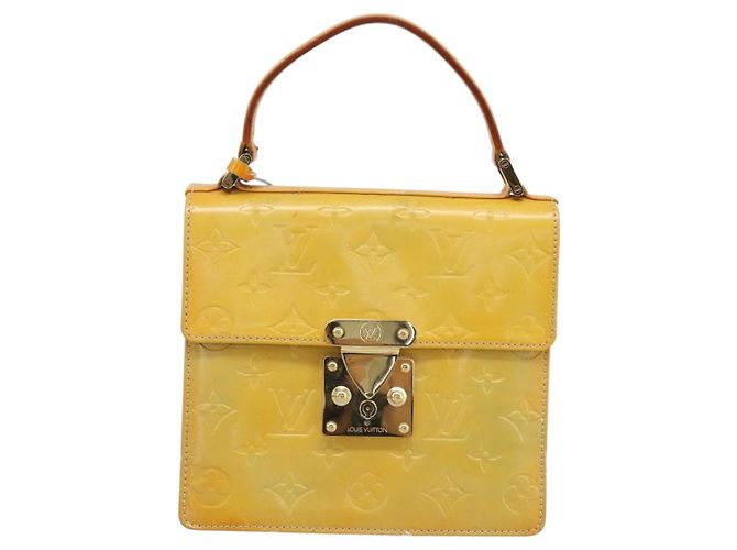 LOUIS VUITTON Monogram Vernis Spring street Hand Bag Gris M91029 LV Auth 189637 Grigio - vista 2