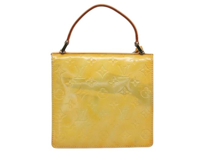 LOUIS VUITTON Monogram Vernis Spring street Hand Bag Gris M91029 LV Auth 189637 Grigio - vista 3