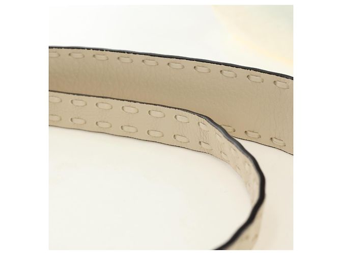 Borsa a tracolla FENDI Celeria Mamma Baguette in pelle 2way Avorio Auth 189268SAM Argento Crudo - vista 5
