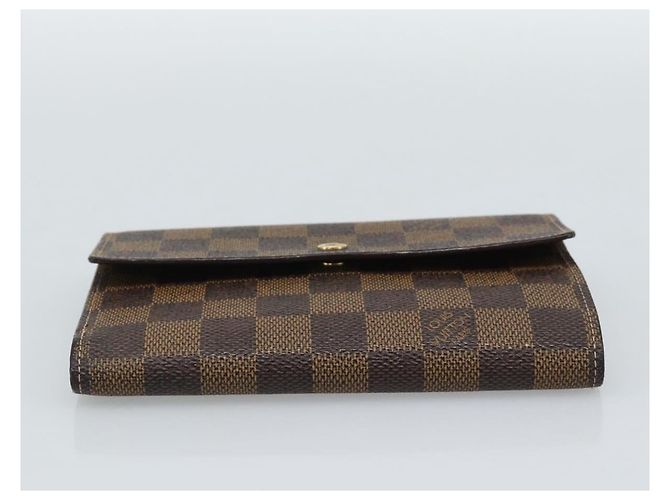 LOUIS VUITTON Damier Ebene Porte Tresor Etui Papie Wallet N61202 LV Auth 190753A - vista 6