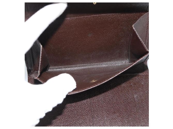 LOUIS VUITTON Damier Ebene Porte Tresor Etui Papie Wallet N61202 LV Auth 190753A - vista 9