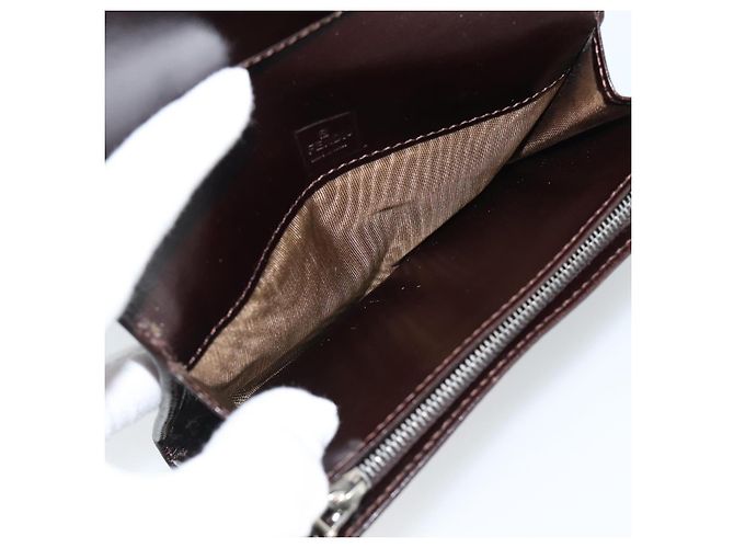 FENDI Cartera Bifold de Lona Zucca Negro Marrón Auth am11958V Castaño - vista 17
