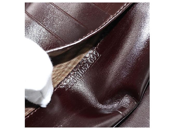 FENDI Cartera Bifold de Lona Zucca Negro Marrón Auth am11958V Castaño - vista 22