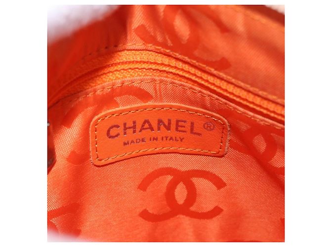 CHANEL Cambon Line Matelasse Shoulder Bag Pelle Beige Argento CC Auth 189889A - vista 16