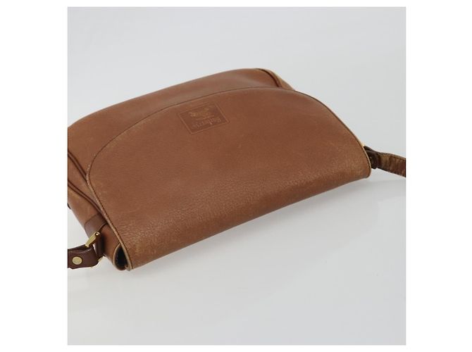 Borsa a Spalla Burberry in Pelle Marrone e Oro Auth ep14974 D'oro - vista 6