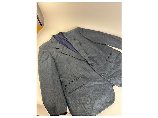 Vintage Dior Men's Wool Blend Blazer Dark Grey XL - view 5