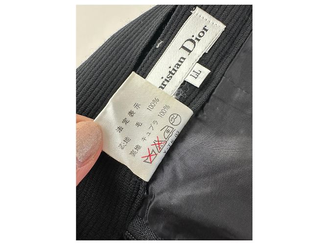 Gonna plissé vintage Dior nera c. anni 2000 XL Nero - vista 10