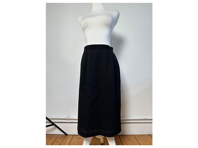 Gonna plissé vintage Dior nera c. anni 2000 XL Nero - vista 12