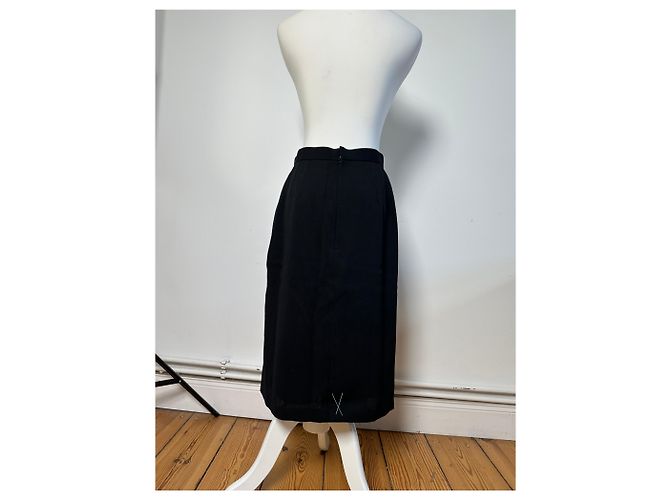 Gonna plissé vintage Dior nera c. anni 2000 XL Nero - vista 13