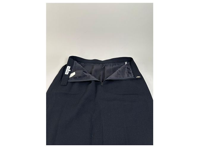 Gonna plissé vintage Dior nera c. anni 2000 XL Nero - vista 7