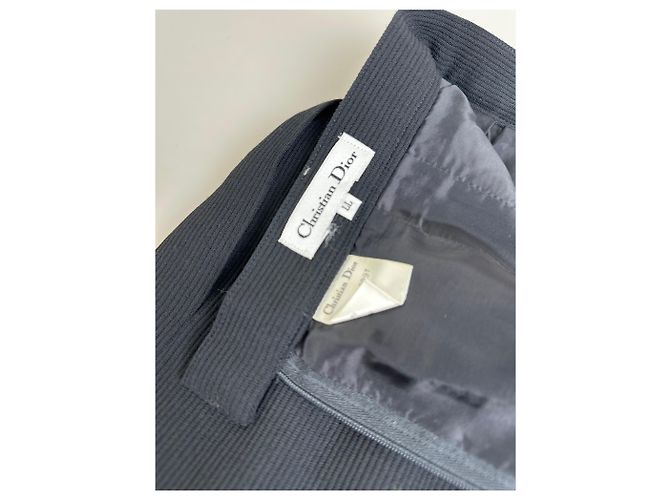 Gonna plissé vintage Dior nera c. anni 2000 XL Nero - vista 8