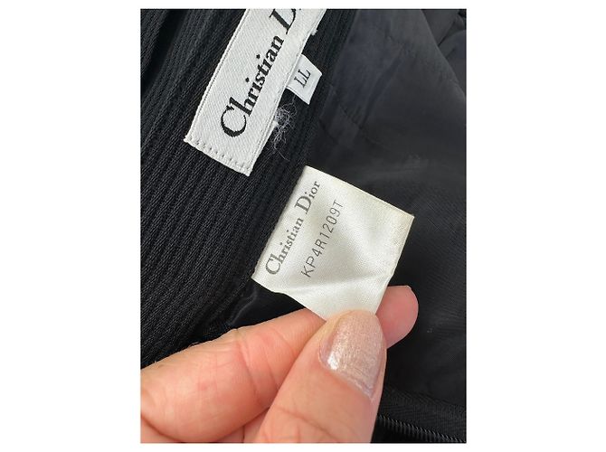 Gonna plissé vintage Dior nera c. anni 2000 XL Nero - vista 9