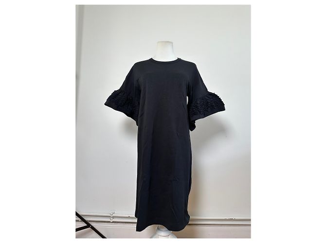 Chloé Vintage Chloe Baumwollkleid Schwarz XS - Ansicht 13